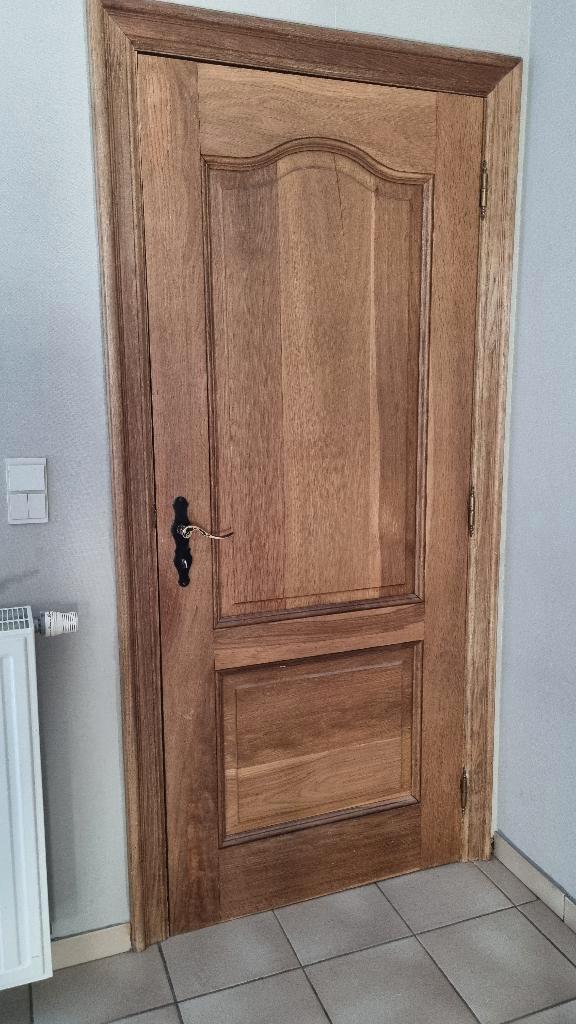 Eiken deuren, Doe-het-zelf en Bouw, Deuren en Vliegenramen, Gebruikt, Binnendeur, 200 tot 215 cm, 80 tot 100 cm, Hout, Ophalen