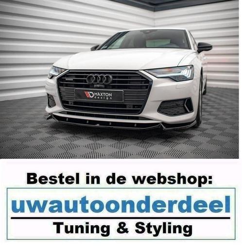 Maxton Design Spoiler Splitter Lip Voor Audi A6 C8 Standaard, Auto diversen, Tuning en Styling, Verzenden