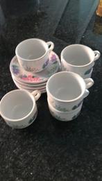 5 tassen en ondertassen voor 1e, Antiek en Kunst, Ophalen of Verzenden