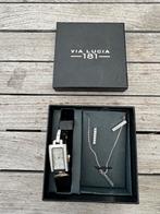 Set dameshorloge, oorbellen en ketting, Ophalen of Verzenden, Zo goed als nieuw
