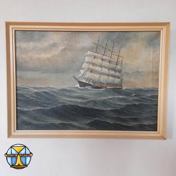 Schilderij 5 master op zee (københaven Deens oorlogs schip)