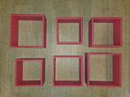 Set van 6 roze wandkaders, Ophalen, Zo goed als nieuw, Wanddecoratie