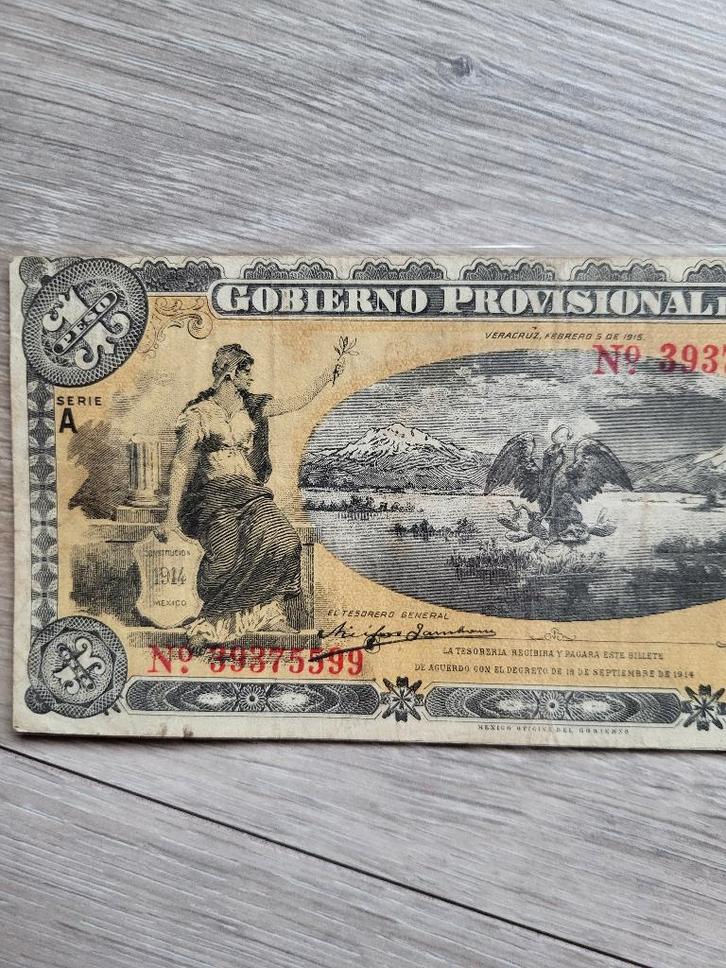 Billet Mexique, Postzegels en Munten, Bankbiljetten | Amerika, Setje, Ophalen of Verzenden