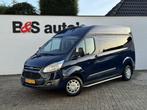 Ford Transit Custom 310 2.0 TDCI L2H2 Exportprijs €9900 ex B, Auto's, Monovolume, Bluetooth, Blauw, Grijs