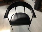 Vintage Fasem P40 lederen stoelen, Ophalen, Zo goed als nieuw, Vier