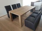 Massief eiken tafel, Huis en Inrichting, Tafels | Eettafels, Ophalen, Zo goed als nieuw, Eikenhout