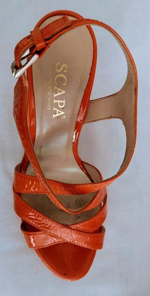 Scapa zomerschoenen met hoge hakken, Kleding | Dames, Schoenen, Zo goed als nieuw, Schoenen met hoge hakken, Oranje, Ophalen