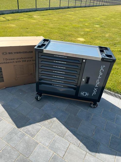 Professionele gereedschapswagen 398 stuks kwaliteit NIEUW, Doe-het-zelf en Bouw, Gereedschapskisten, Nieuw, Gevuld, Ophalen