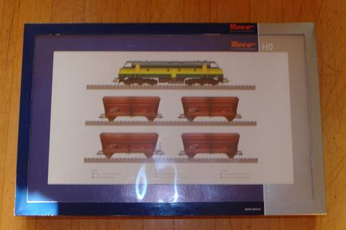 ROCO 61408 SNCB NMBS 5317 + 4 WAGONS AUTODECHARGEABLES, Hobby en Vrije tijd, Modeltreinen | H0, Gebruikt, Treinset, Gelijkstroom