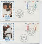 2 Vatican du FDC : Année de l'enfant, Envoi, Affranchi