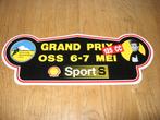 Grand Prix Motorcross Oss Sport Shell 27,5 x 10 cm Sticker, Verzamelen, Ophalen of Verzenden, Nieuw, Motoren