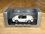 60% KORTING: Porsche Boxster Spyder 987 wit 1:43 Minichamps, Ophalen of Verzenden, Zo goed als nieuw, Auto, MiniChamps