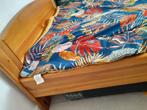 Compleet, solide houten bed, Ophalen, Gebruikt, 140 cm, Twijfelaar