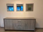 Modern dressoir in houtlook + 3 spiegels, Huis en Inrichting, Kasten | Dressoirs, Ophalen, Zo goed als nieuw