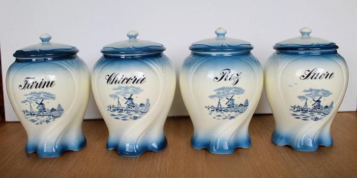 4 antieken voorraadpotten, antiek aardewerk, Wittenberg, Antiek en Kunst, Antiek | Keramiek en Aardewerk, Verzenden