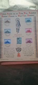 Planche de timbre 1938 signé par l'archevêque de Malines, Timbres & Monnaies, Timbres | Europe | Belgique, Enlèvement ou Envoi