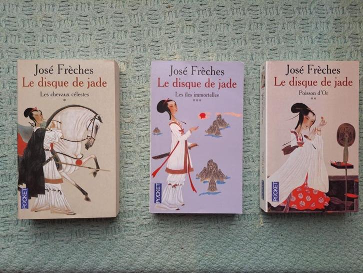 le disque de jade _ José Frèches _ 3 tomes, Boeken, Romans, Zo goed als nieuw, België, Ophalen of Verzenden