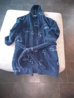Fleece badjas donkerblauw met ijsberen maat 128, Gebruikt, Ophalen