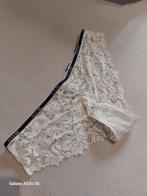 Culotte dentelle crème, String, Wit, Autre, Verzenden