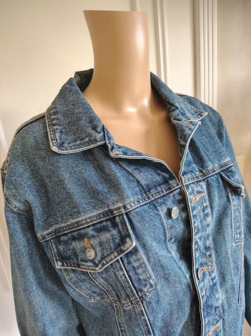 vintage jeans vest, Kleding | Dames, Truien en Vesten, Zo goed als nieuw, Maat 38/40 (M), Blauw, Ophalen of Verzenden