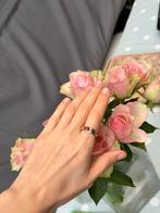 Bague en argent avec ambre, Ophalen of Verzenden, Zo goed als nieuw, Zilver, Zilver