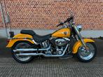 Harley Davidson Fatboy chrome yellow in showroomstaat, Motoren, 2 cilinders, Chopper, 1585 cc, Particulier