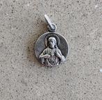 Medaillon, hanger Jezus Christus - zilver, rond, Antiek en Kunst, Ophalen of Verzenden