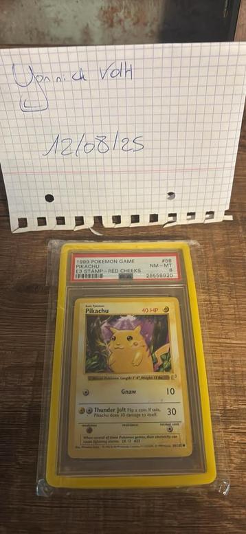 Pikachu E3 redcheeks pokemon game koopje! beschikbaar voor biedingen