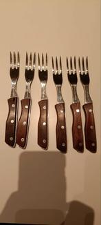 Vintage Steakvorken Japans Sakana 6x, Huis en Inrichting, Keuken | Bestek, Ophalen of Verzenden, Zo goed als nieuw