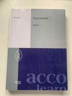 leerboek Functieleer deel 2, Gelezen, Hoger Onderwijs, Acco, Ophalen of Verzenden