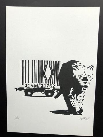 Banksy,barcode leopard, litho 35 X 50 cm beschikbaar voor biedingen