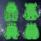 4x Monster Cookie cutter / Koekjessnijders, Ophalen of Verzenden, Nieuw, Bakvorm