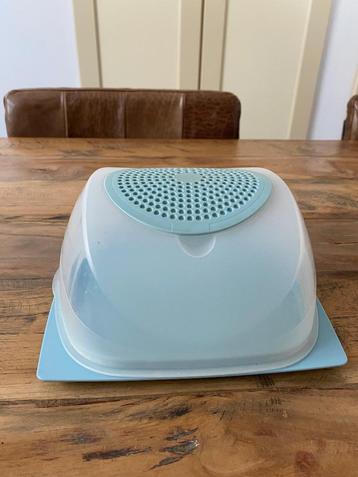 Tupperware cheesmart kaasstolp kaasdoos, Envoi, Bleu