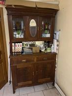 Dressoir met spiegel en gekleurde ramen, Ophalen, Gebruikt, 100 tot 150 cm, 200 cm of meer