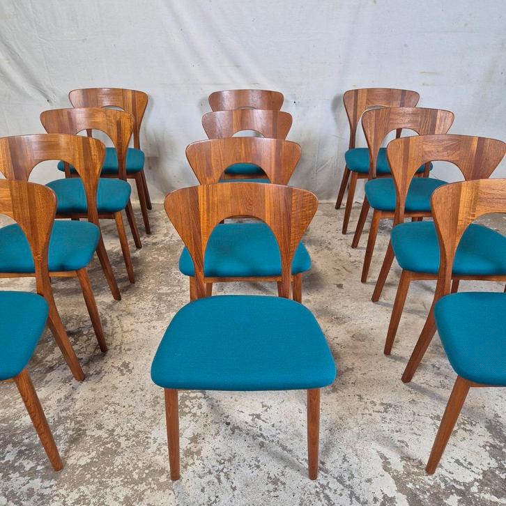 Niels Koefoed 'Peter' chair, vintage jaren 60 Deense stoelen, Huis en Inrichting, Stoelen, Zo goed als nieuw, Vijf, Zes of meer stoelen