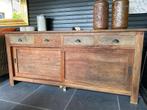 kast in massieve teak, Huis en Inrichting, Ophalen, Gebruikt, 150 tot 200 cm, Teakhout