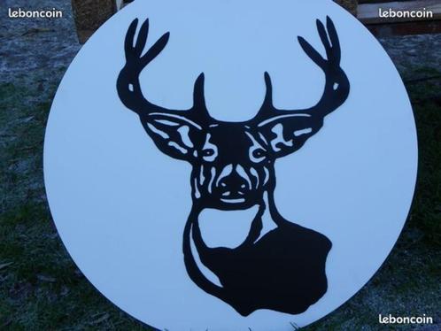 Tête de cerf sculpture en métal chasse trophé wall arts, Huis en Inrichting, Woonaccessoires | Wanddecoraties, Nieuw, Ophalen of Verzenden