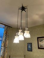 plafondlamp, Huis en Inrichting, Lampen | Hanglampen, Glas, Gebruikt, Ophalen