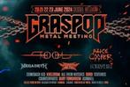 2 VIP Kaarten Graspop DONDERDAG. 20-06, Tickets en Kaartjes, Juni, Twee personen, Hard Rock of Metal
