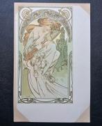 Alphonse Mucha Originele Briefkaart the Arts Music, Verzenden
