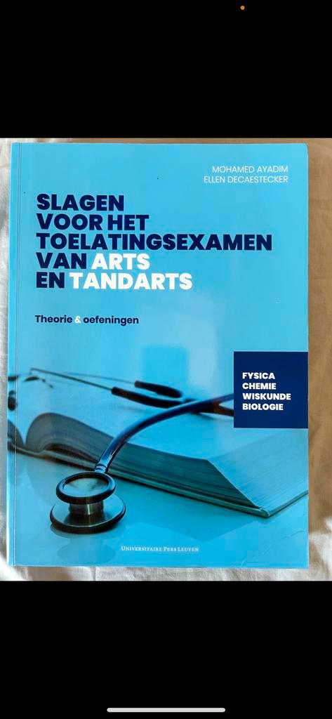 Slagen voor het toelatingsexamen van arts en tandarts, Boeken, Wetenschap, Zo goed als nieuw, Ophalen