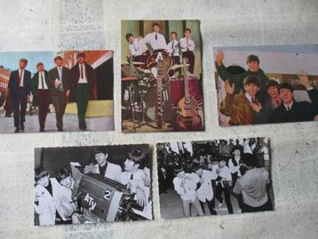 5 x The Beatles (carte vintage - photo) années 1960 - 1970