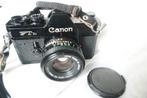 Canon FT QL zwart + Canon FD 50 mm 1.8 in uitstekende staat, Audio, Tv en Foto, Ophalen of Verzenden, Gebruikt, Spiegelreflex
