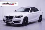 BMW 218 2-serie Cabrio 218d Sportline Navi Sportstoelen Clim, Auto's, BMW, Automaat, Zwart, Bedrijf, Diesel