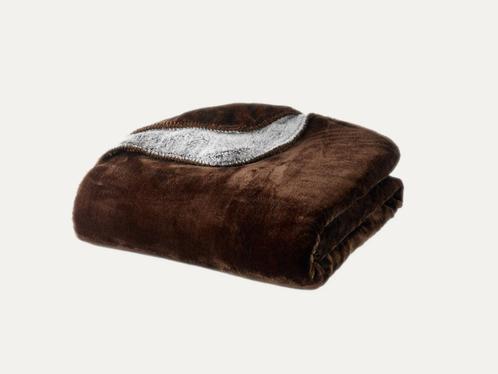 Plaids Cocooning Bicolore Chocolat couverture polaire/plaid, Maison & Meubles, Accessoires pour la Maison | Plaids & Couvertures