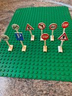 lego verkeersborden 9 stuks, Lego, Utilisé, Enlèvement ou Envoi