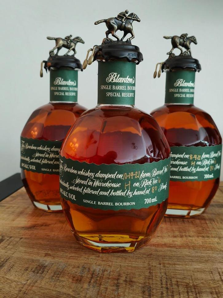 Blanton's Special Reserve, 3x, John Wick Bottle, 40% 3x70cl, Verzamelen, Wijnen, Nieuw, Overige typen, Overige gebieden, Vol, Ophalen of Verzenden