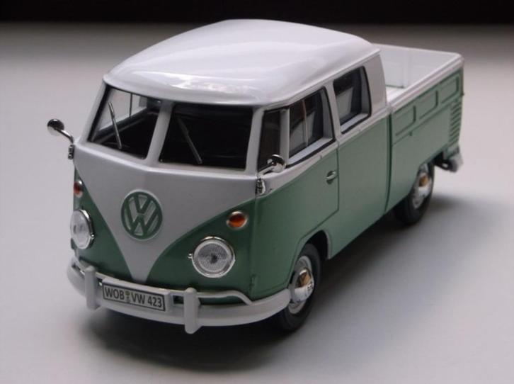Volkswagen Vw T1 bus Pickup Type 2 modelauto – Motormax 1:24, Hobby en Vrije tijd, Modelauto's | 1:24, Nieuw, Bus of Vrachtwagen