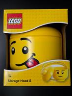 boîte de rangement LEGO en forme de tête de figurine LEGO., Ophalen, Zo goed als nieuw, Complete set, Lego