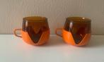 Setje van 2 Space Age kopjes 70s design, Antiek en Kunst, Ophalen of Verzenden